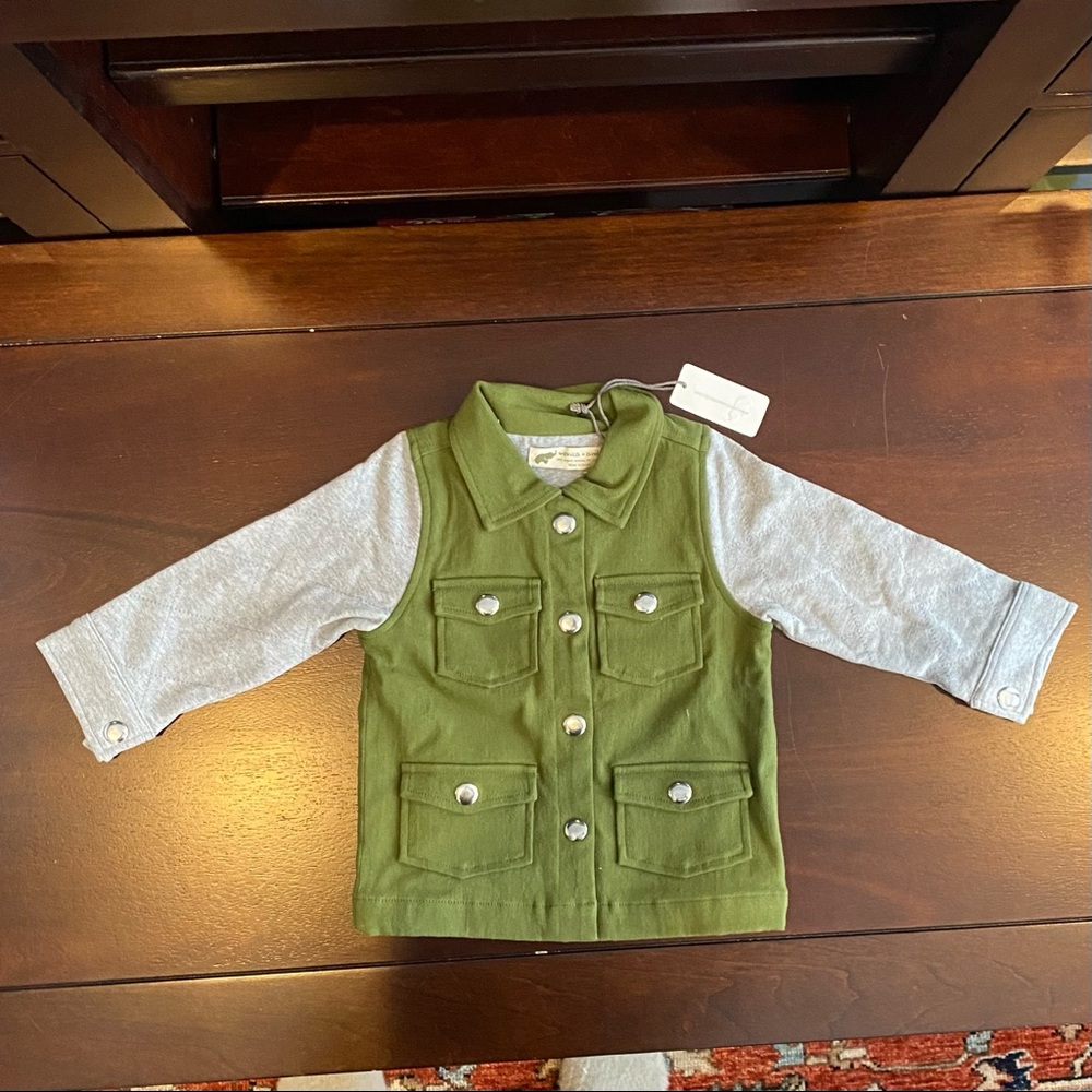 NWT Monica & Andy Quilted Field Jacket, size 12-18 months